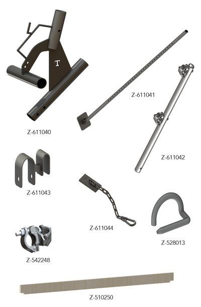 Garde-corps antichute temporaire accessoires Tobler Sàrl
