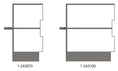 End railing made of steel with end toe board Tobler AG