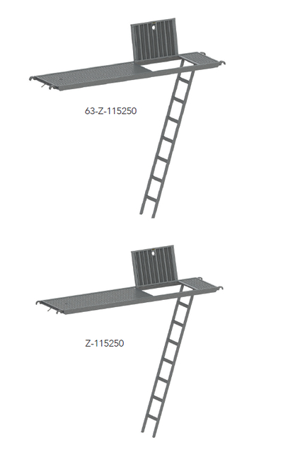 Aluminum deck with hatch and ladder light Tobler AG
