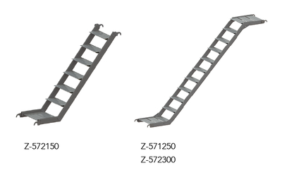 Aluminium stairs with landing Tobler AG
