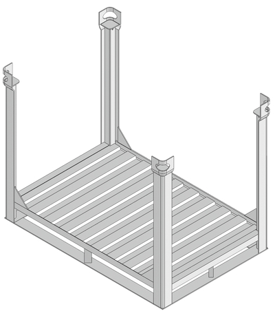 Conteneur renforcé ouvert sur toutes les faces Tobler SA