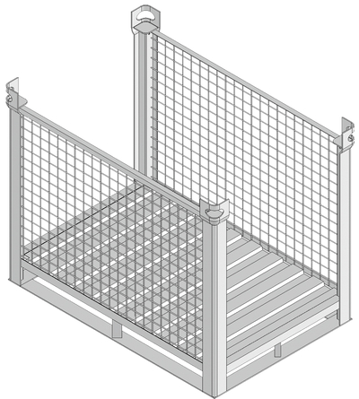 Conteneur renforcé ouvert sur le côté Tobler SA